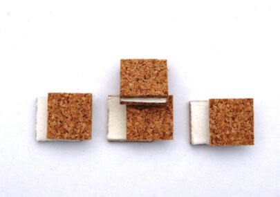 Kurk afstandhouder met schuim 18x16x3mm + 2mm