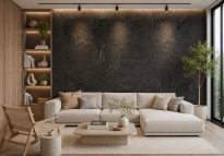 Decoratieve kurk wandbekleding Europa Black 3mm - 3