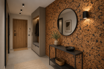 Decoratieve kurk op de muur MALTA BROWN 3MM - 3