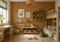 Decoratieve kurk op de muur MALTA MINTGREEN 3MM - 3