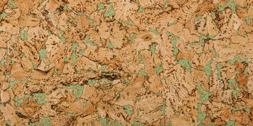 Decoratieve kurk op de muur MALTA MINTGREEN 3MM